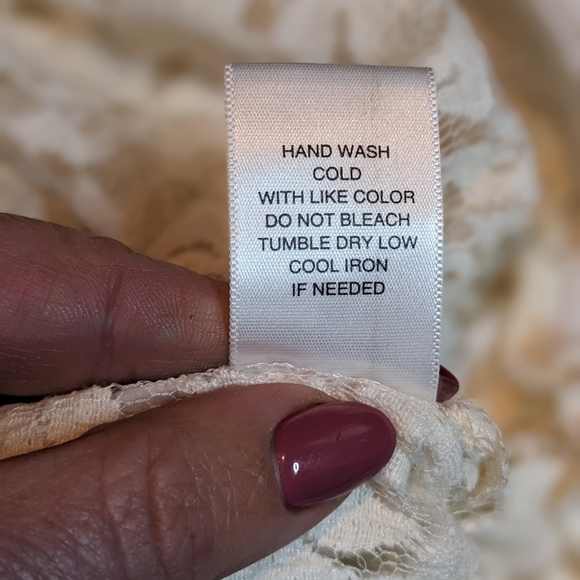 NWT LACE Stretch Boho Lace Festival Top - Picture 10 of 11